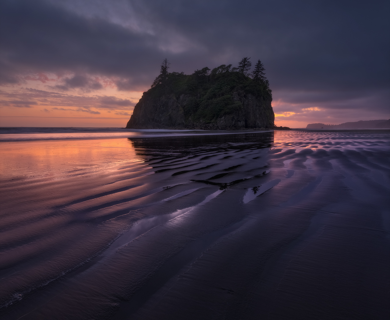 Seascape, water, ocean, sea, mood, drama, sunset, washington, olympic national park