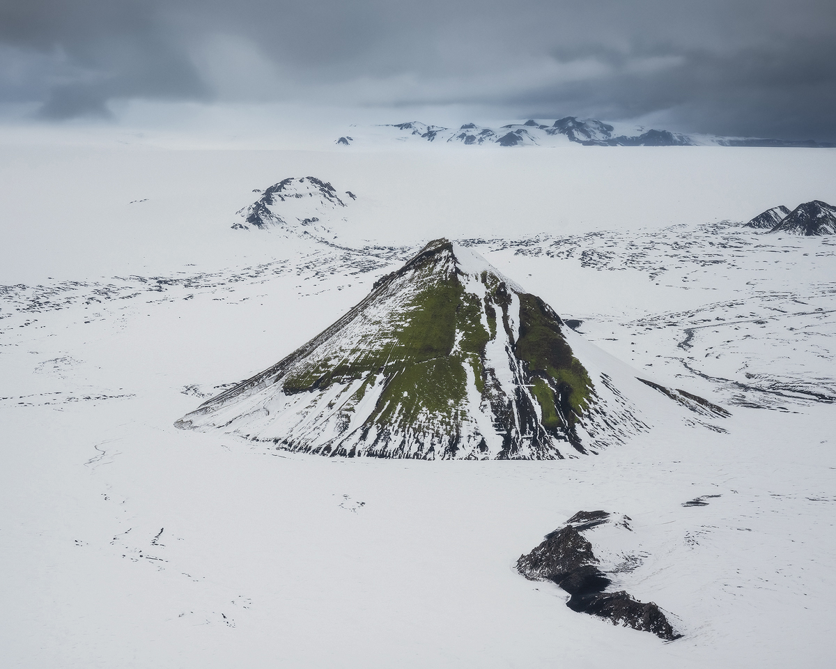Iceland, aerial, highlands