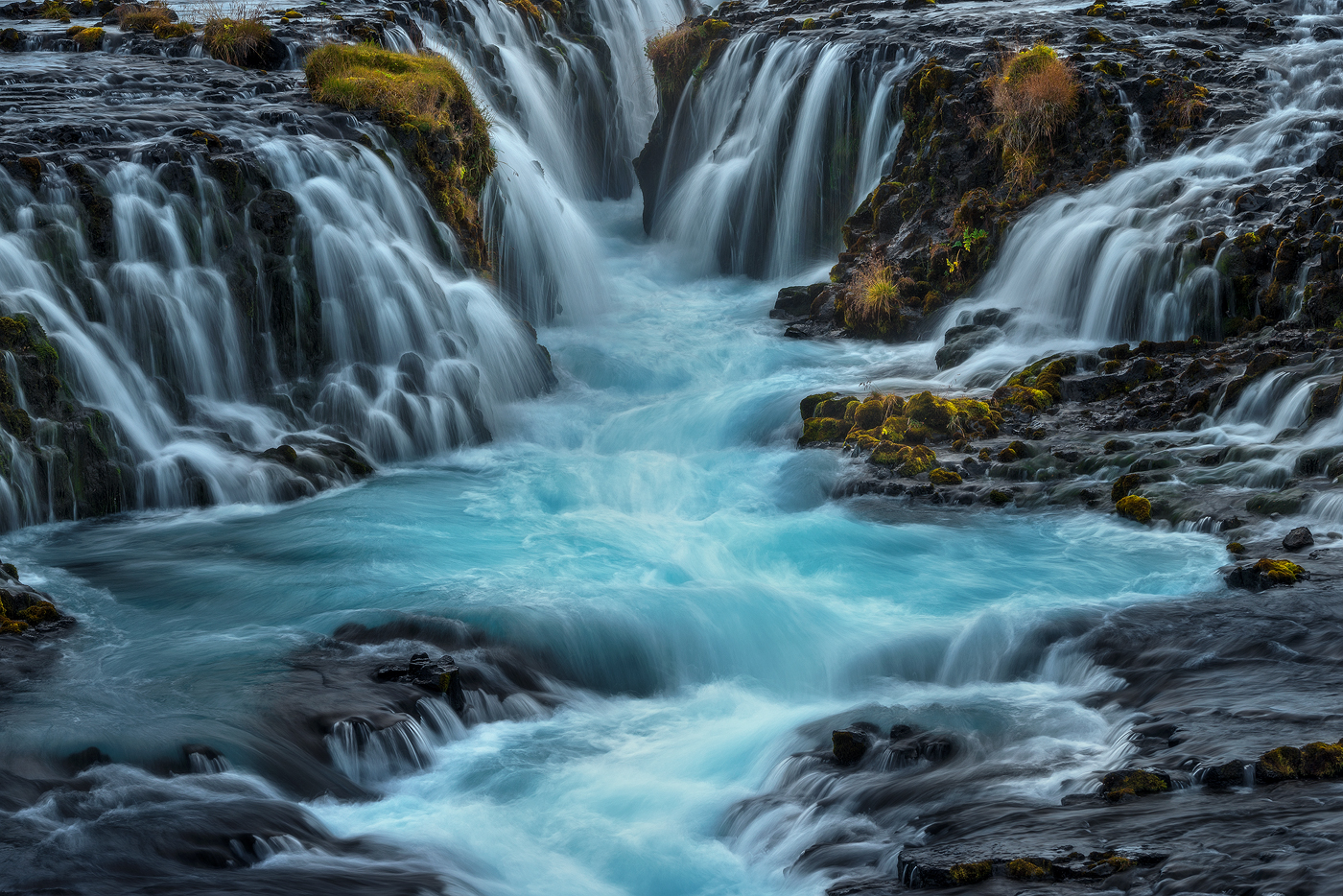 Iceland, landscape, waterfall, small scene, intimate