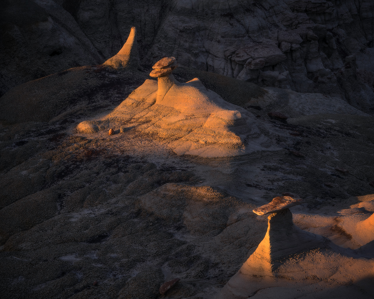 Bisti, New Mexico, deserts, landscape,