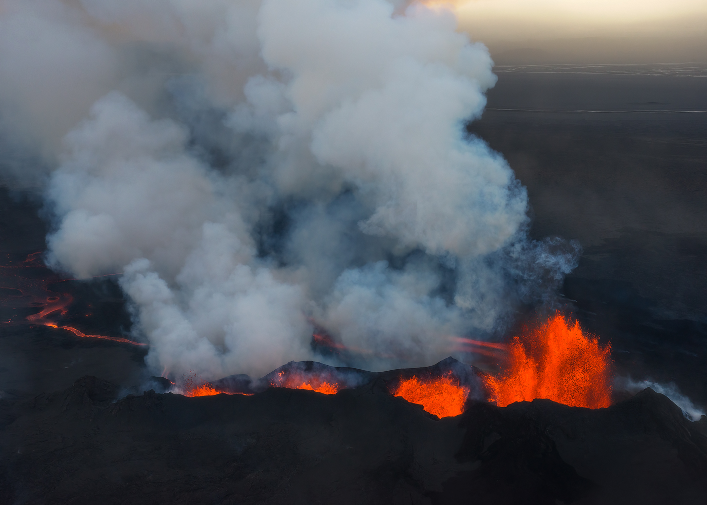 Iceland, landscape, volcano, lava
