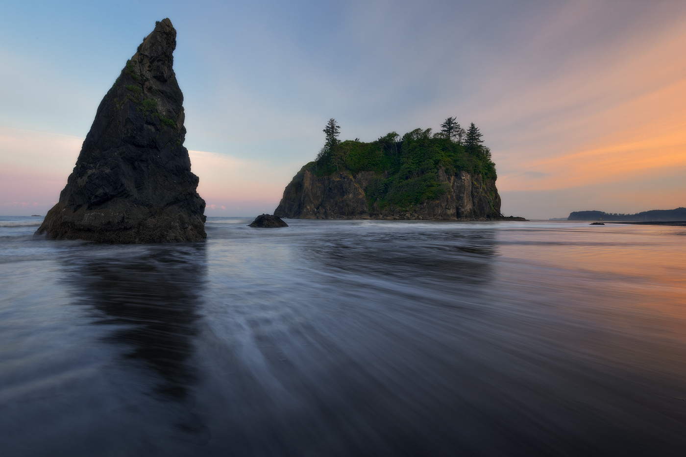 Seascape, water, ocean, sea, mood, drama, sunrise, waves, washington, olympic national park